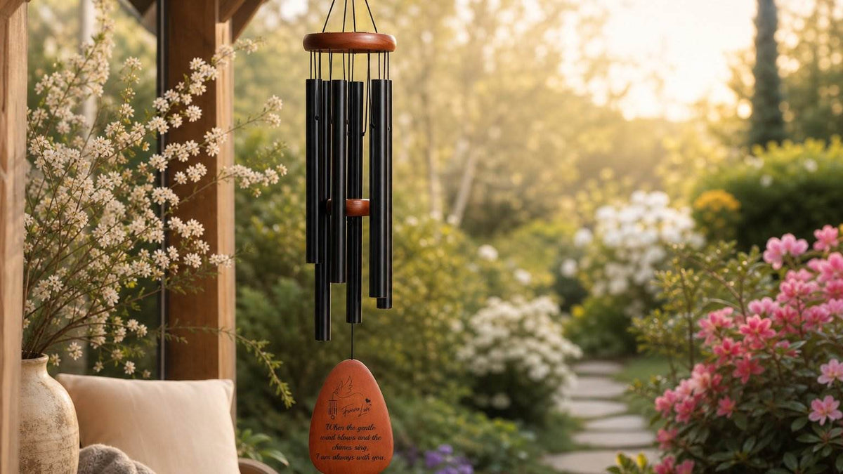 Spring Memorial Garden Ideas with Wind Chimes