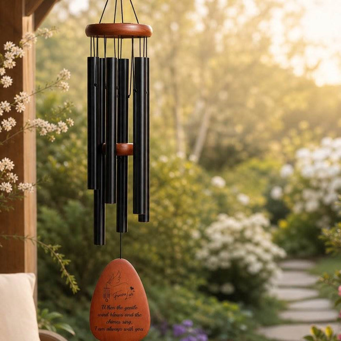 Spring Memorial Garden Ideas with Wind Chimes