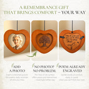 Full product view with heart memorial sail and thick aluminum tube detail