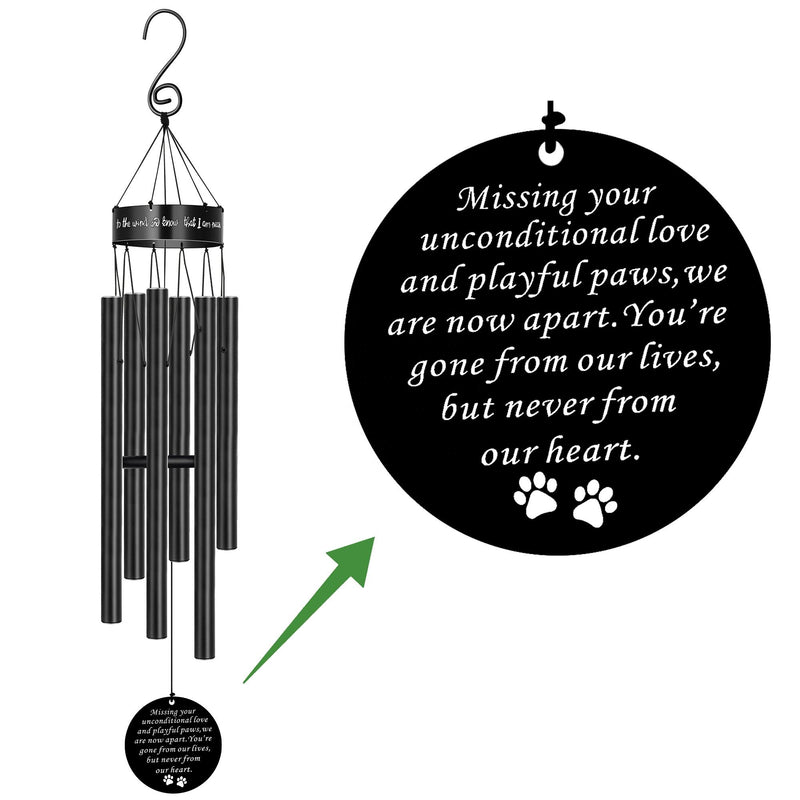Pet Memorial Wind Chimes - Sympathy Gift for Loss of Dog or Cat