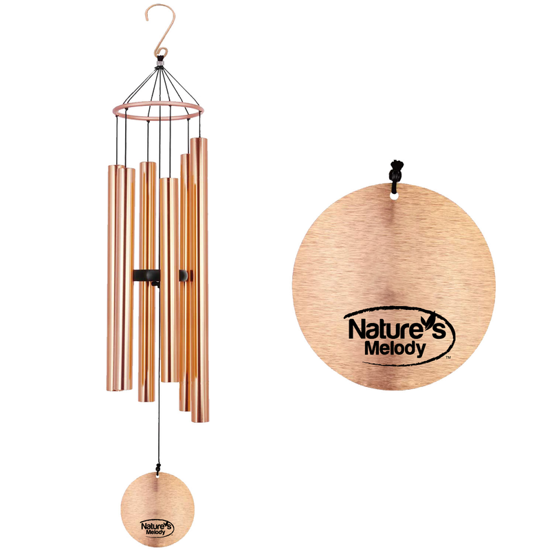 36 Inch Copper Temple Wind Chimes - Zen Feng Shui Bells