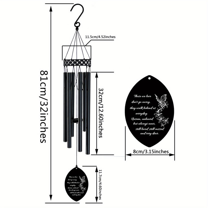 Comforting Memorial Wind Chimes - Garden & Courtyard Remembrance Gift